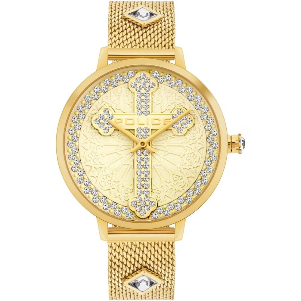 Gold Stainless Steel Dress Watch - ventzia