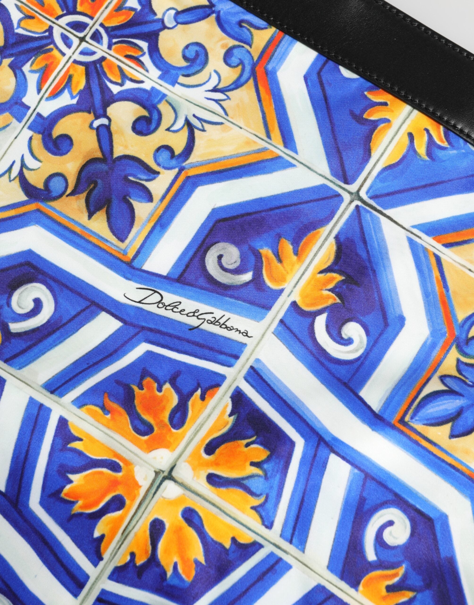 Multicolor Maiolica Print Tote Shoulder Strap Bag - ventzia