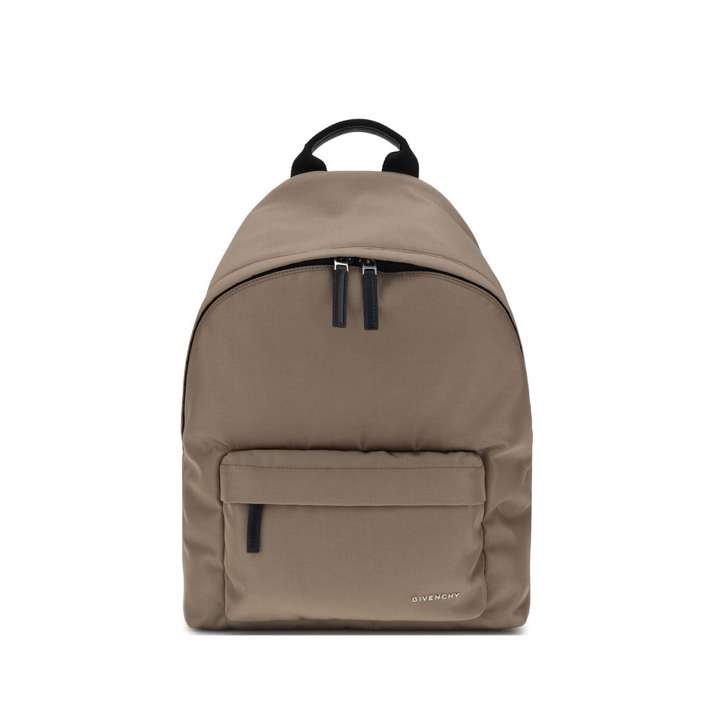Brown Polyamide Backpack - ventzia