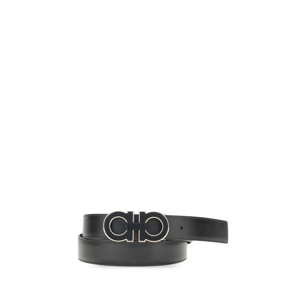 Black Calf Leather Bos Taurus Regular Belt - ventzia