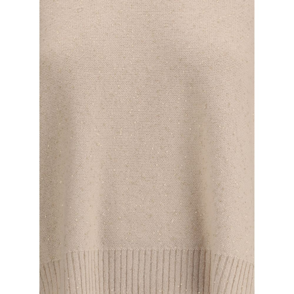 Beige Fleece Wool Sweatshirt - ventzia
