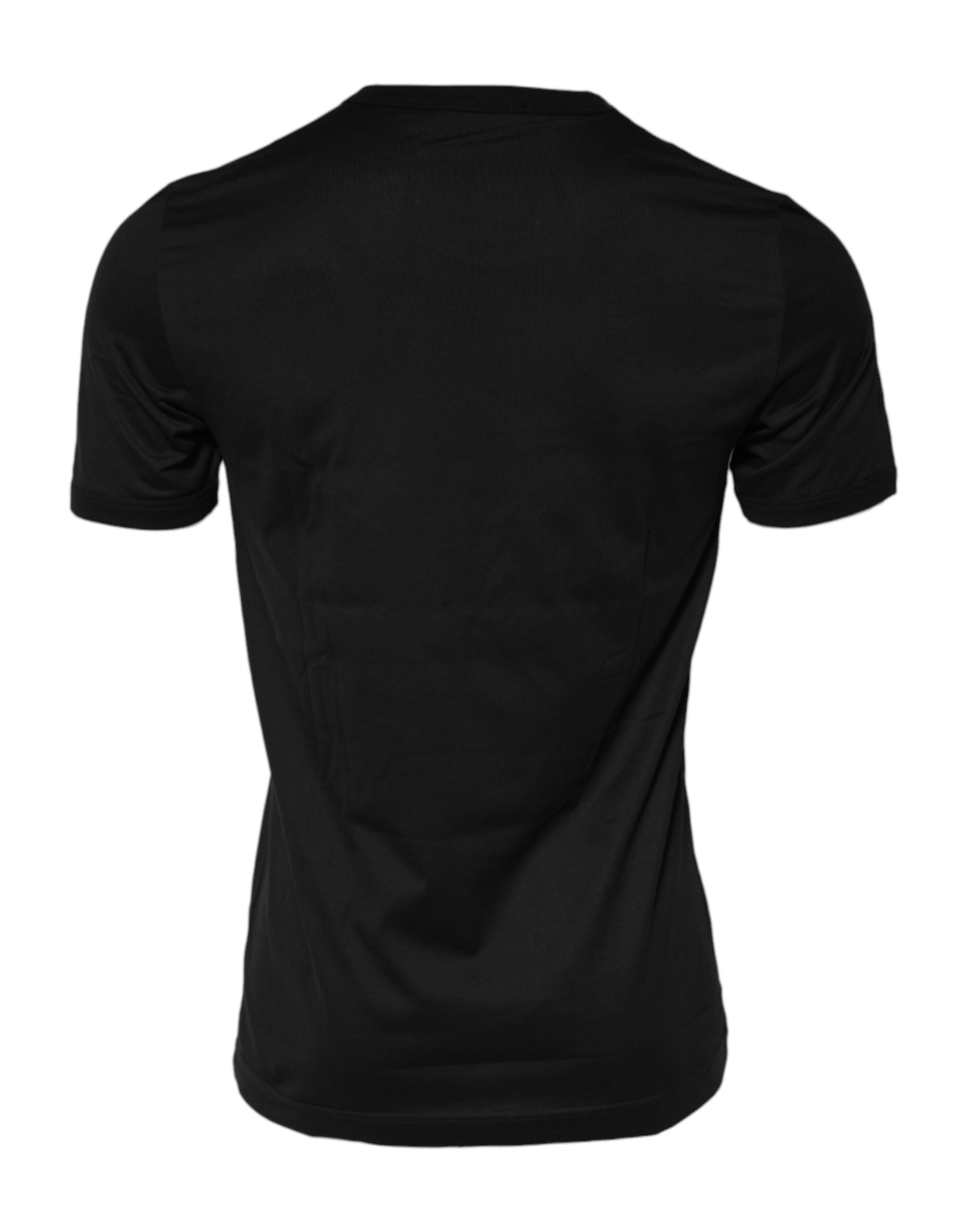 Black Sacred Heart Cotton Crew Neck T-shirt - ventzia