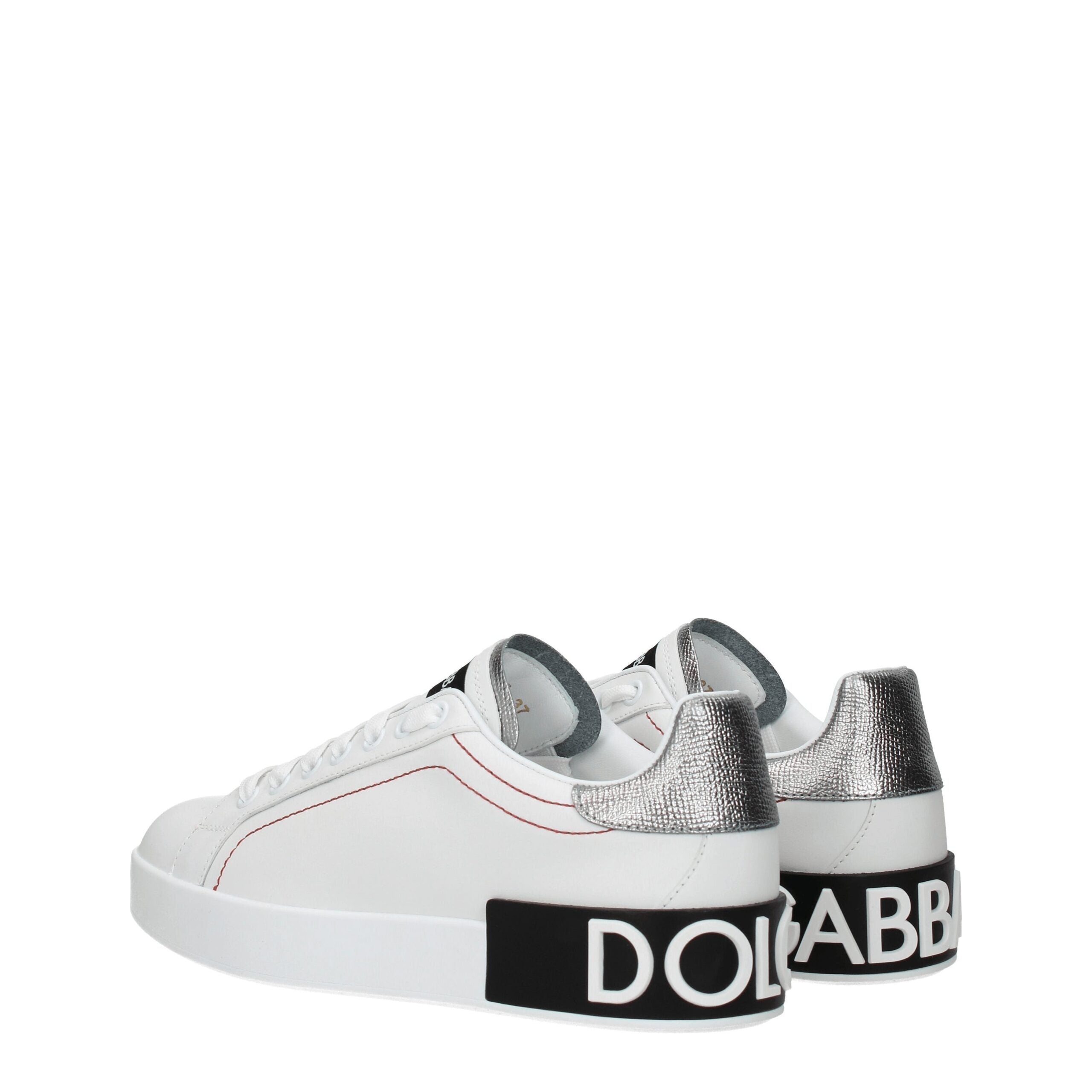 White Leather Low Top Sneakers - ventzia