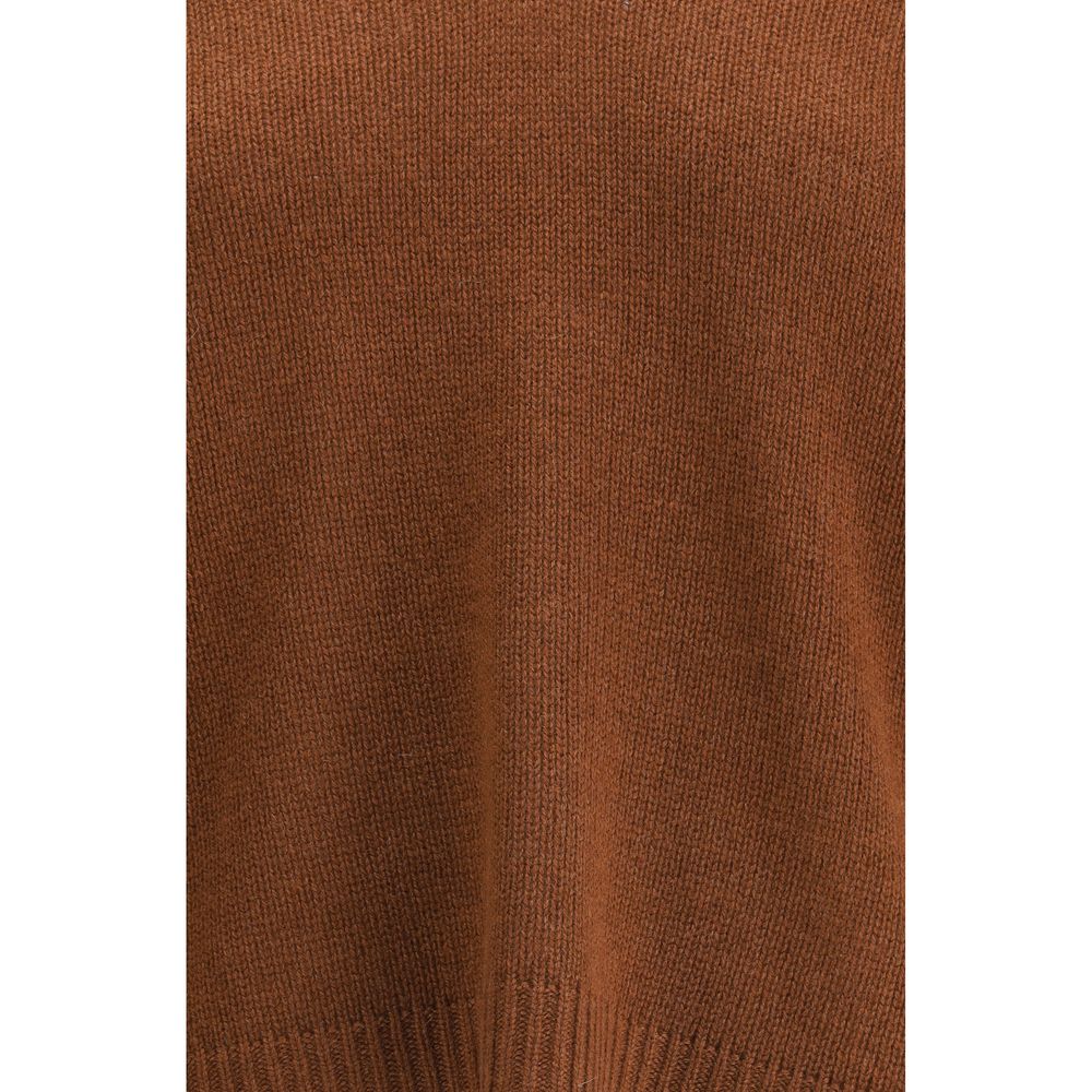 Brown Cashmere Cashmere Sweater - ventzia