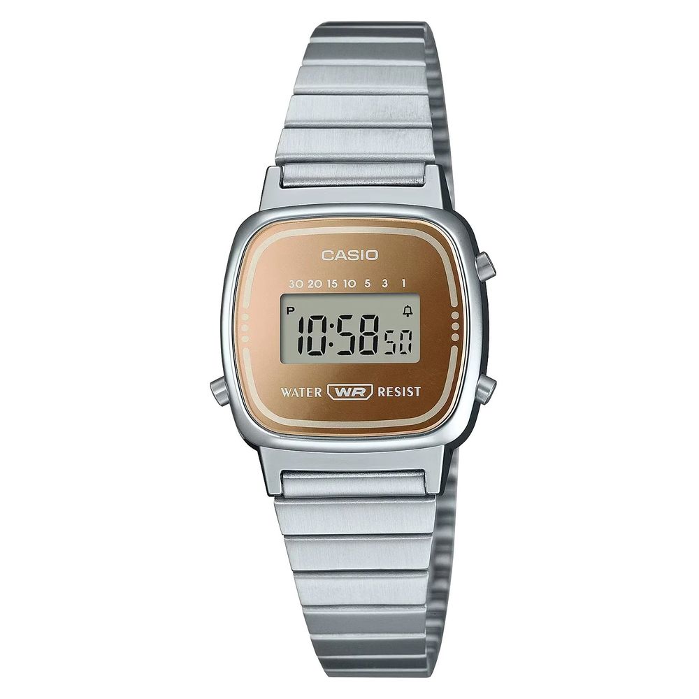 Gray Stainless Steel Digital Watch - ventzia