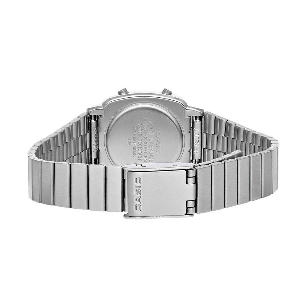 Gray Stainless Steel Digital Watch - ventzia