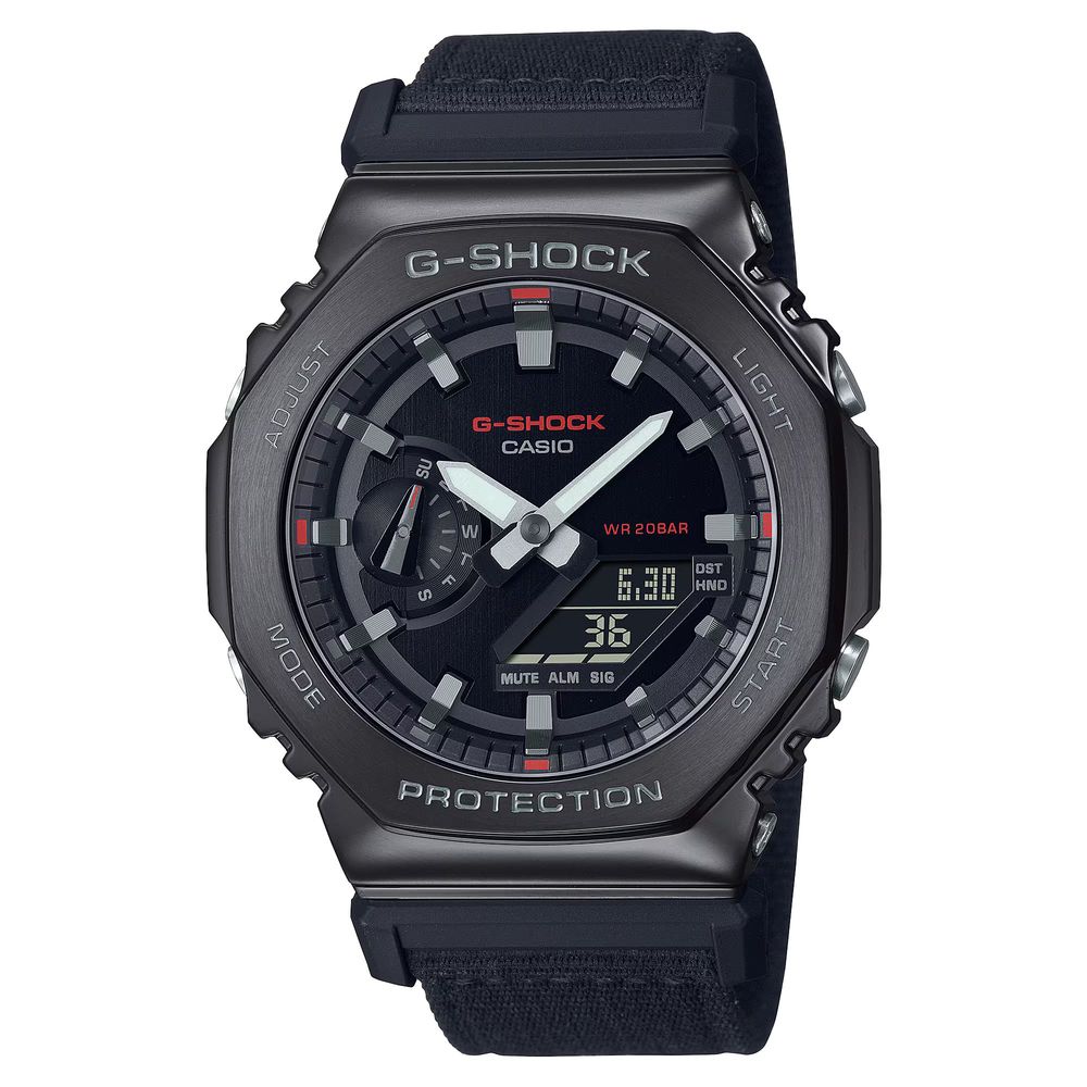Black Fabric Sport Watch - ventzia