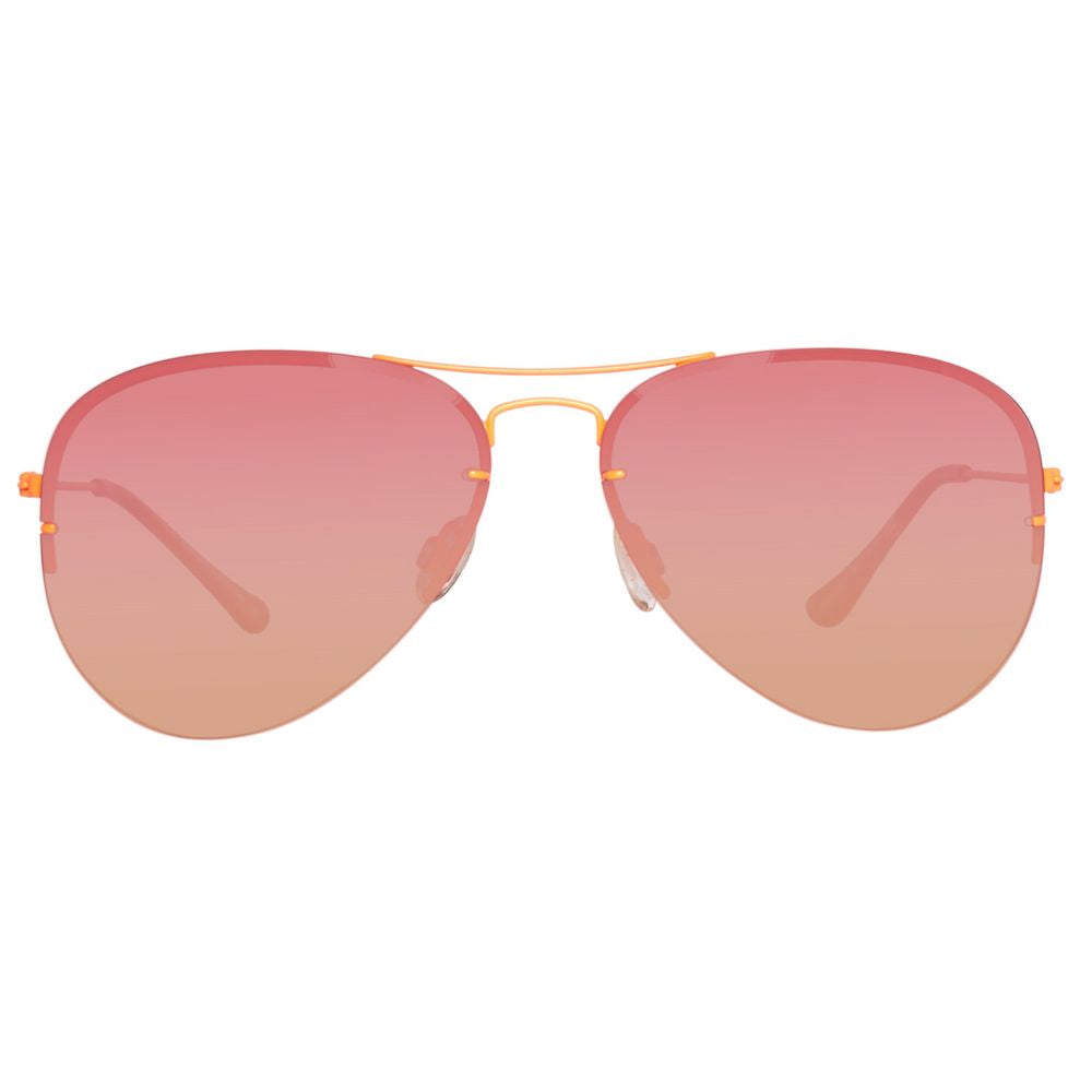 Orange Metal Sunglasses - ventzia