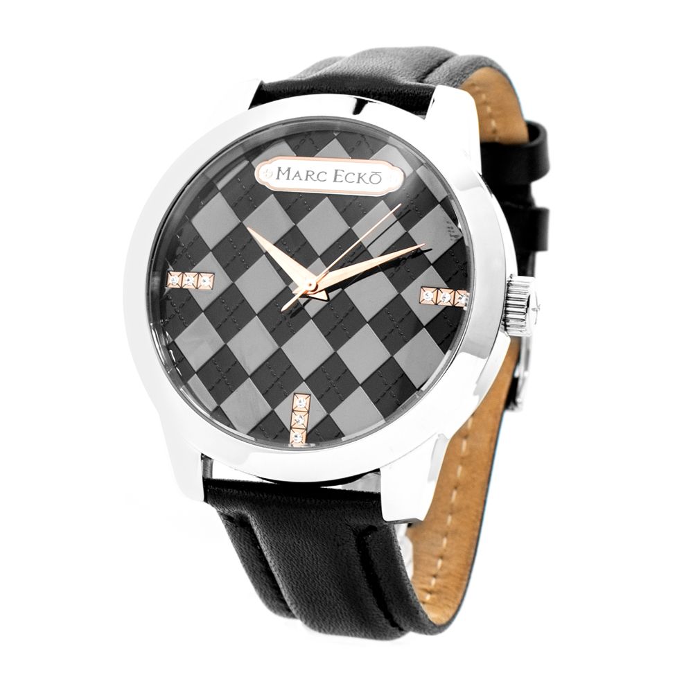 Black Leather Dress Watch - ventzia