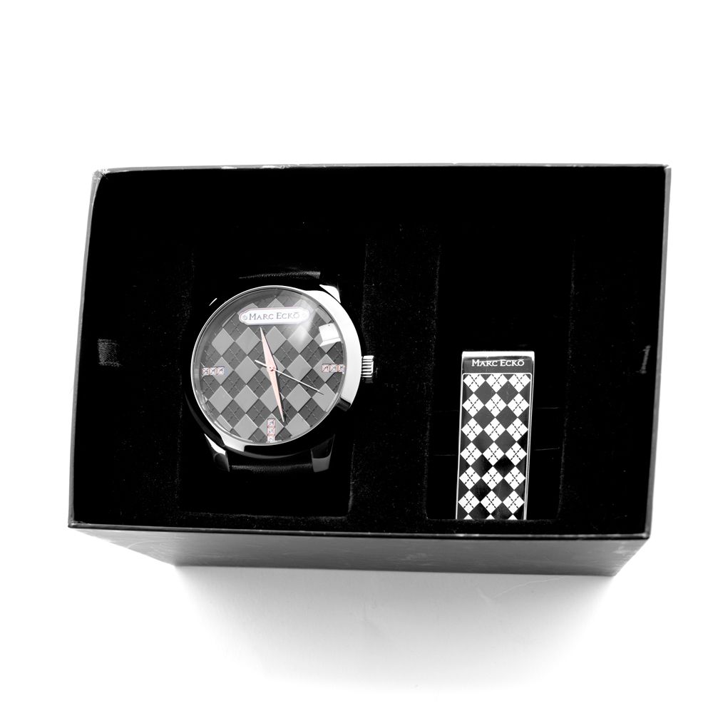 Black Leather Dress Watch - ventzia