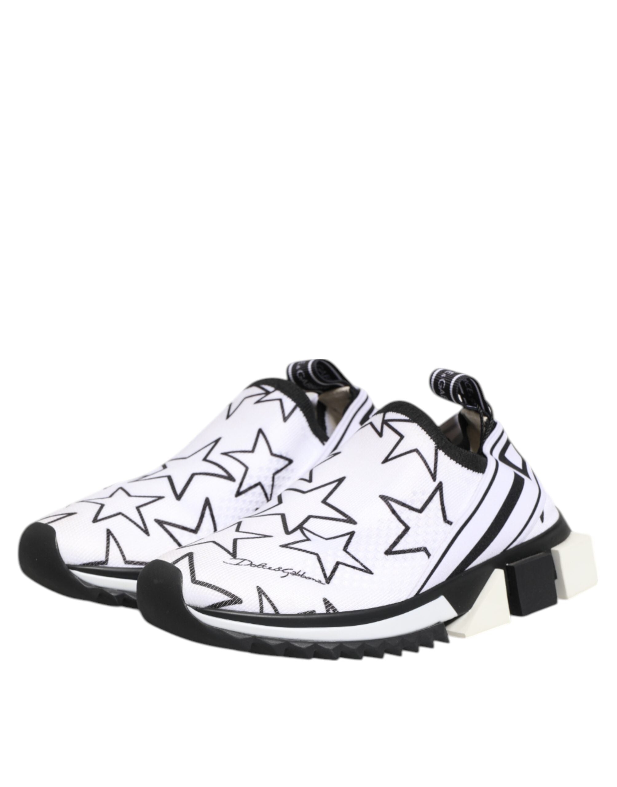 White Stars Sorrento Low Top Sneakers Shoes - ventzia