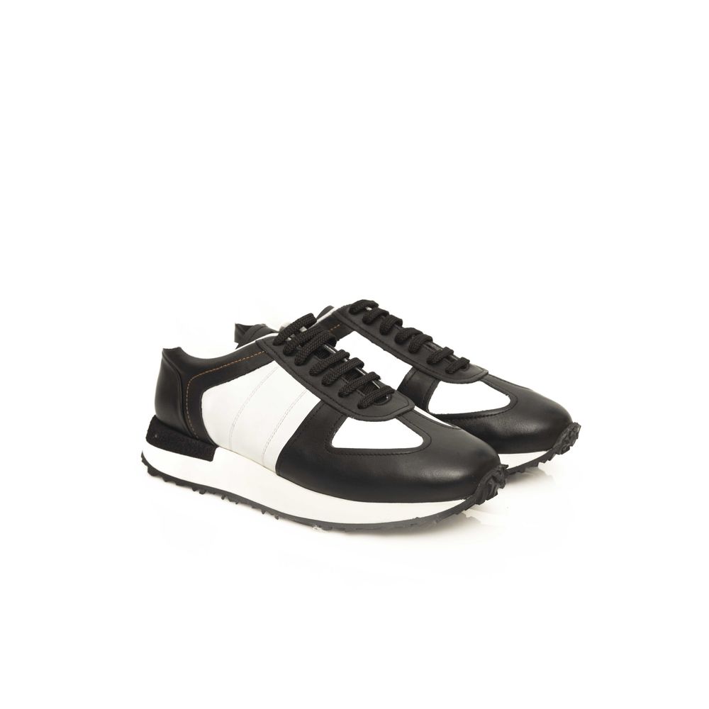 Black Calfskin Men Sneaker - ventzia