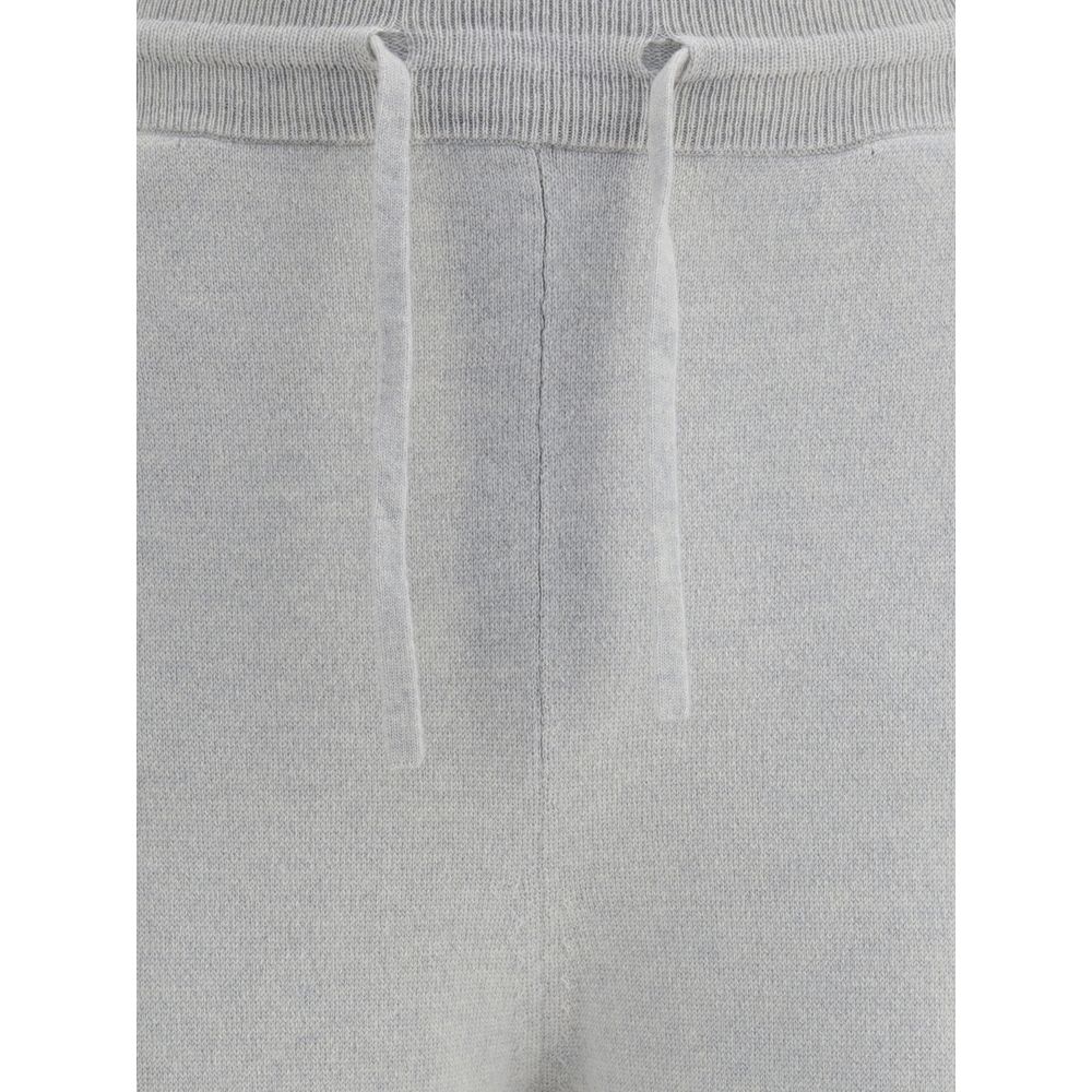Gray Elastane Casual Pants - ventzia