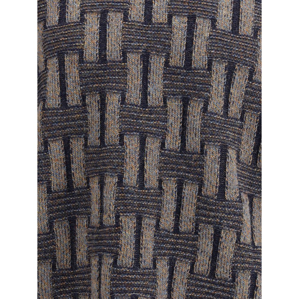 Multicolor Wool Sweatshirt - ventzia