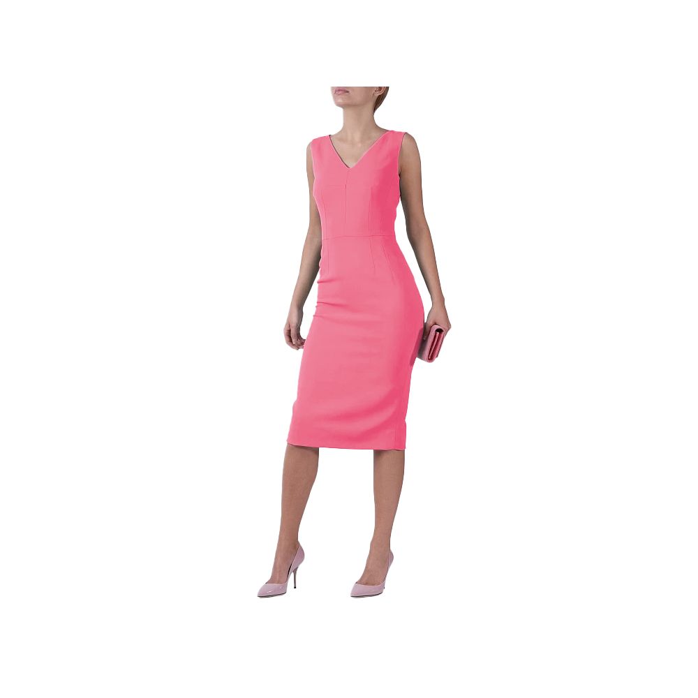 Pink Viscose Dress - ventzia