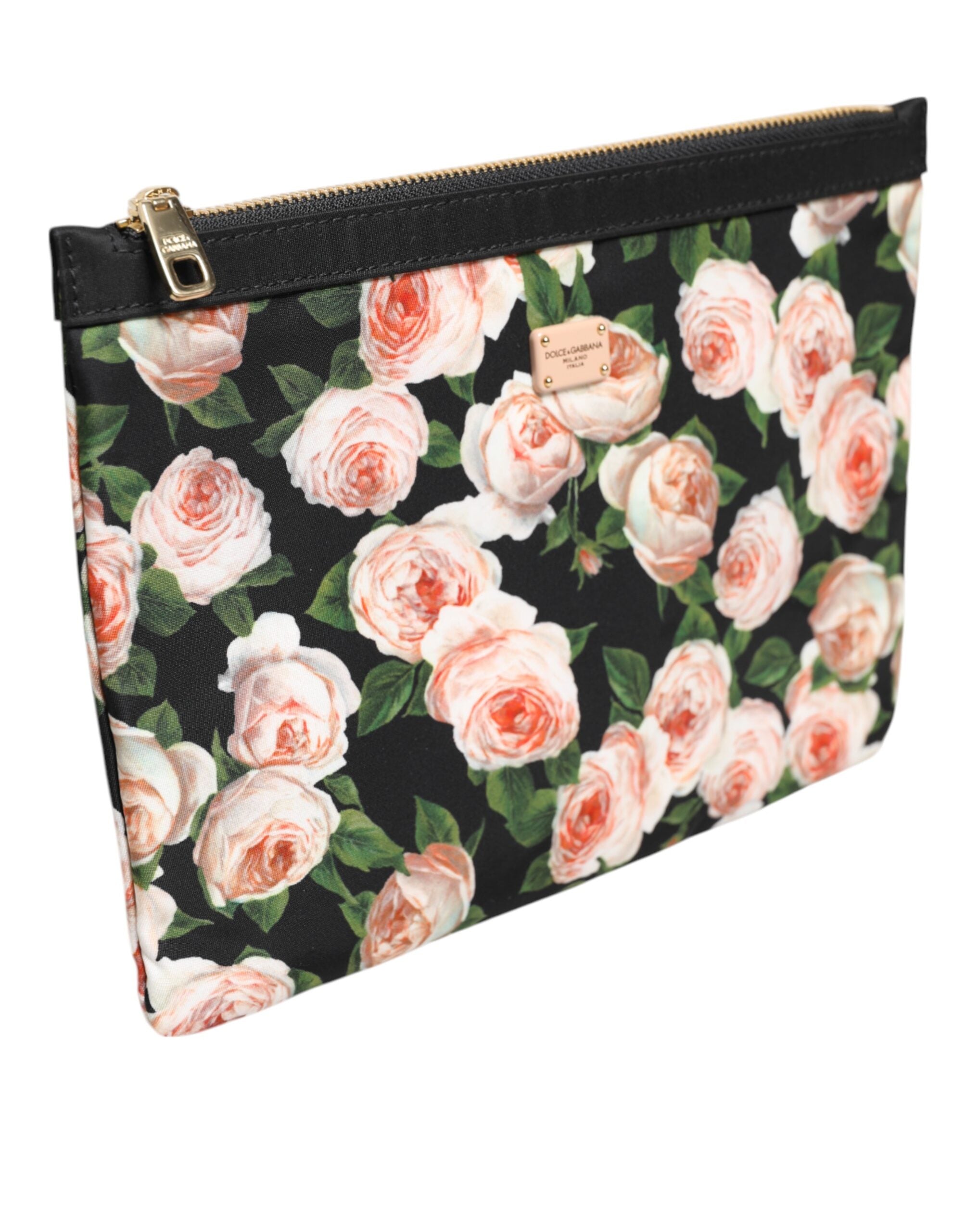 Multicolor Floral DG Plaque Clutch Women Pouch Borse Bag - ventzia