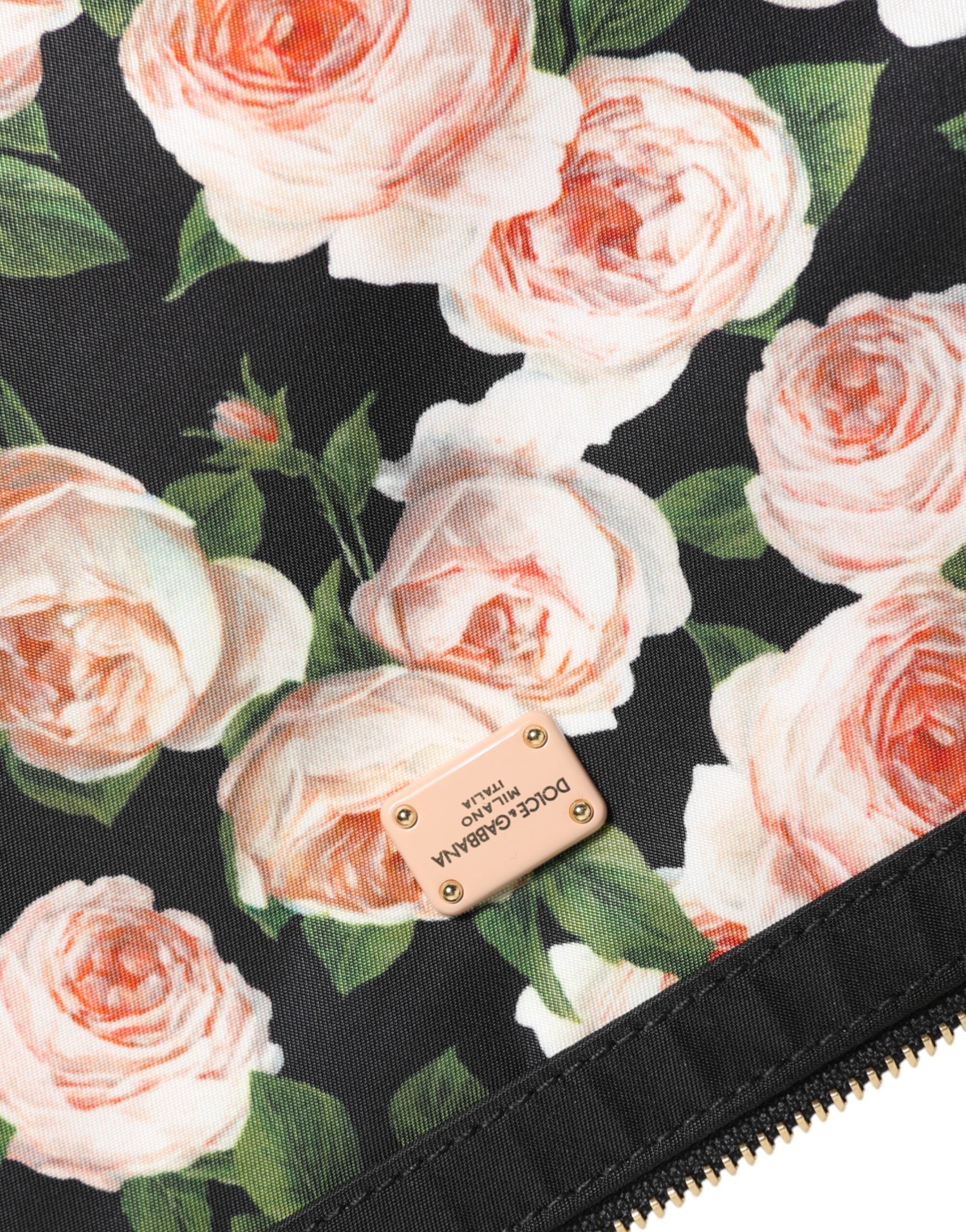 Multicolor Floral DG Plaque Clutch Women Pouch Borse Bag - ventzia