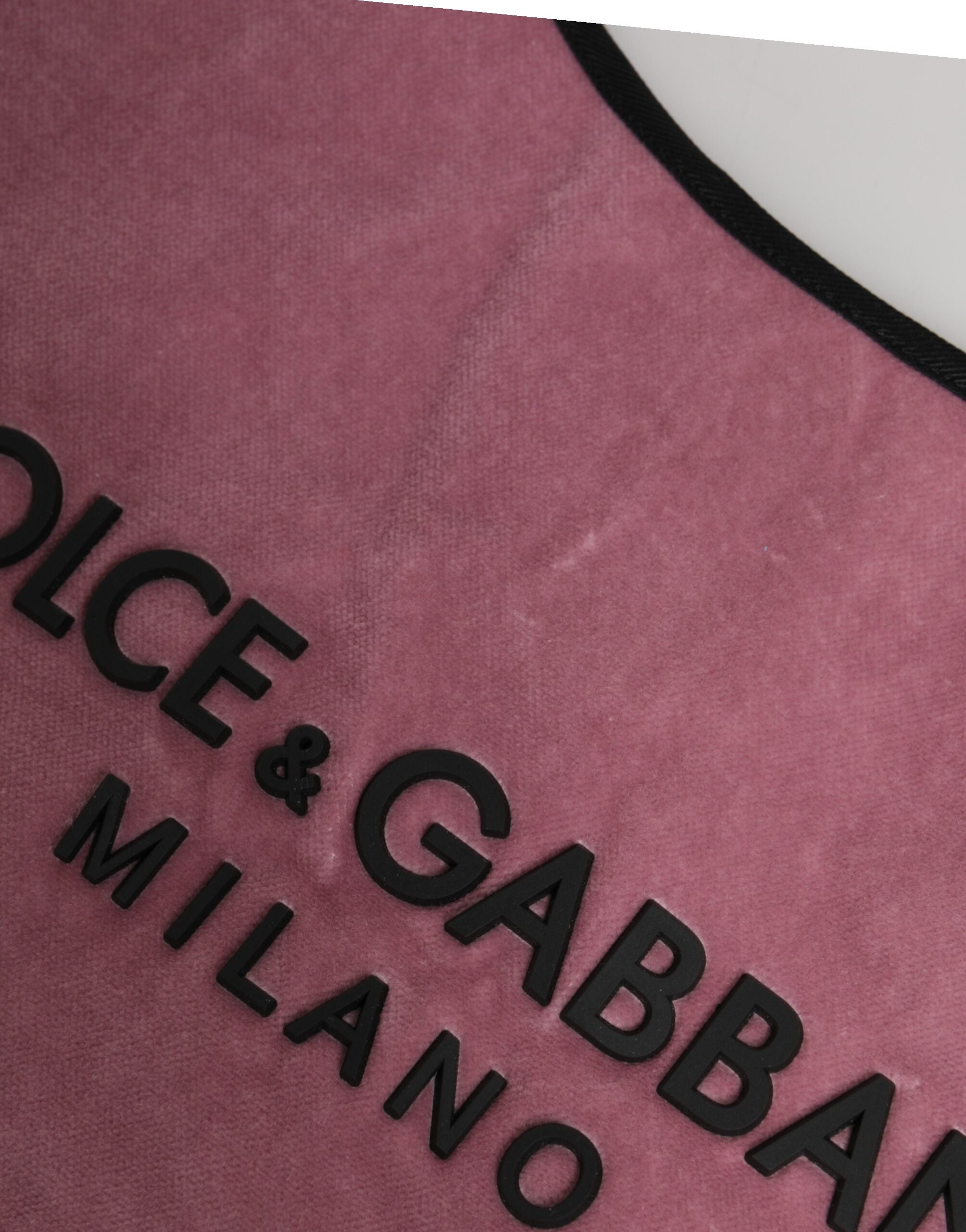 Pink Cotton Velvet DG MILANO Shoulder Shopping Borse Bag - ventzia