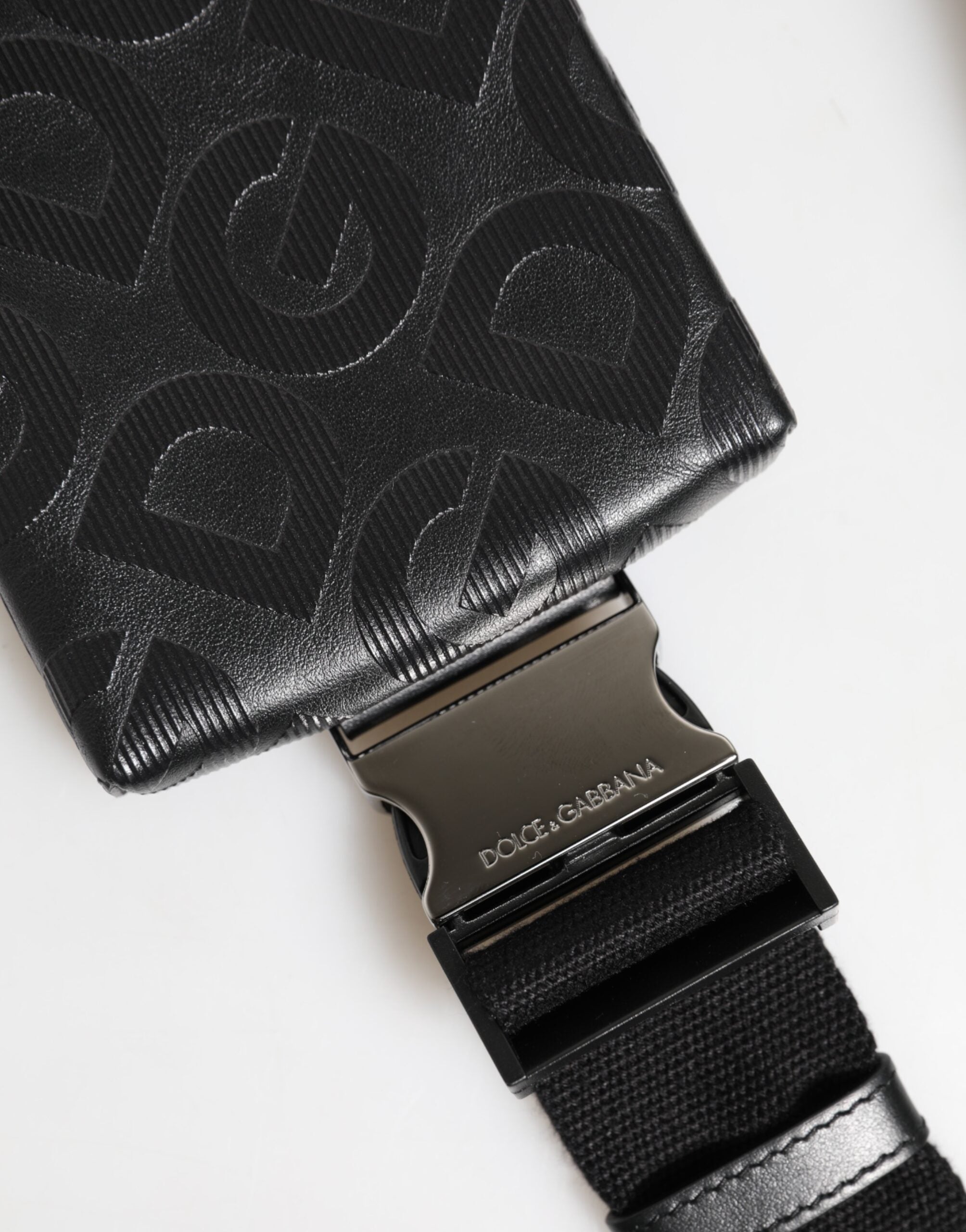 Gray DG Logo Mania Purse Phone Belt Waist Men Borse Bag - ventzia