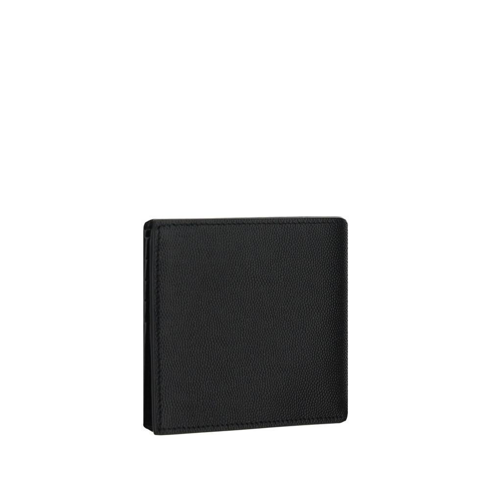 Black Calf Leather Bos Taurus Wallet - ventzia