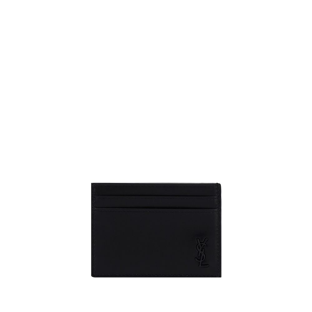 Black Calf Leather Bos Taurus Wallet - ventzia