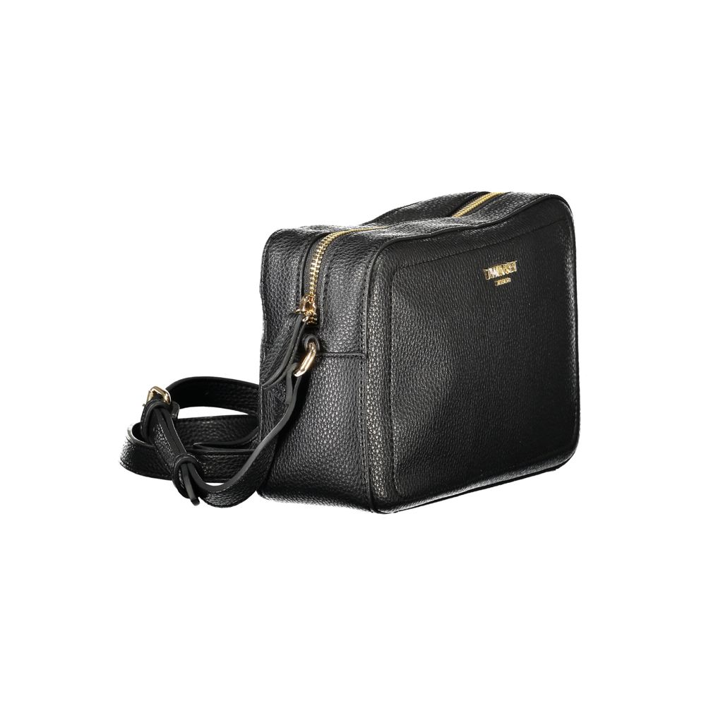 Black Polyethylene Women Handbag