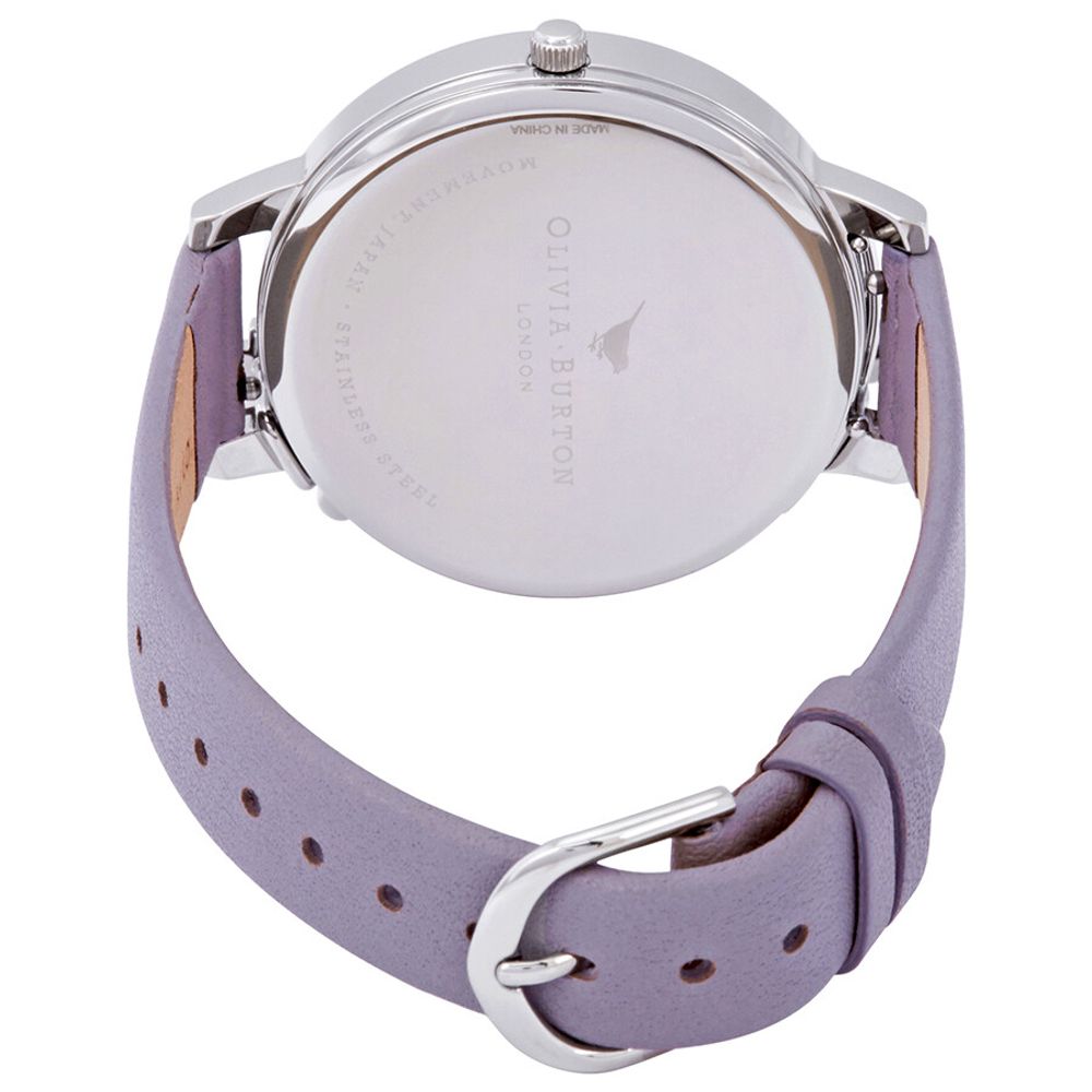 Purple Artificial Leather Watch - ventzia