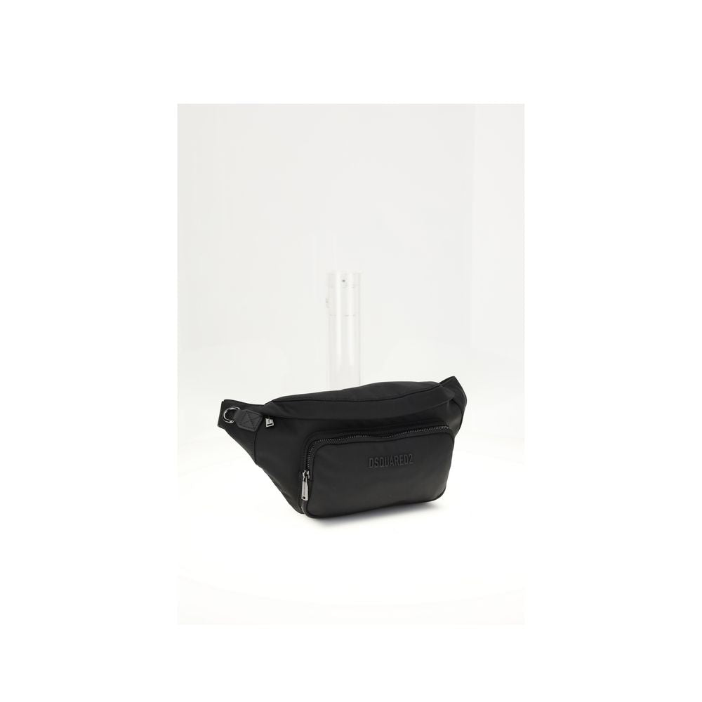 Black Polyamide Shoulder Bag - ventzia