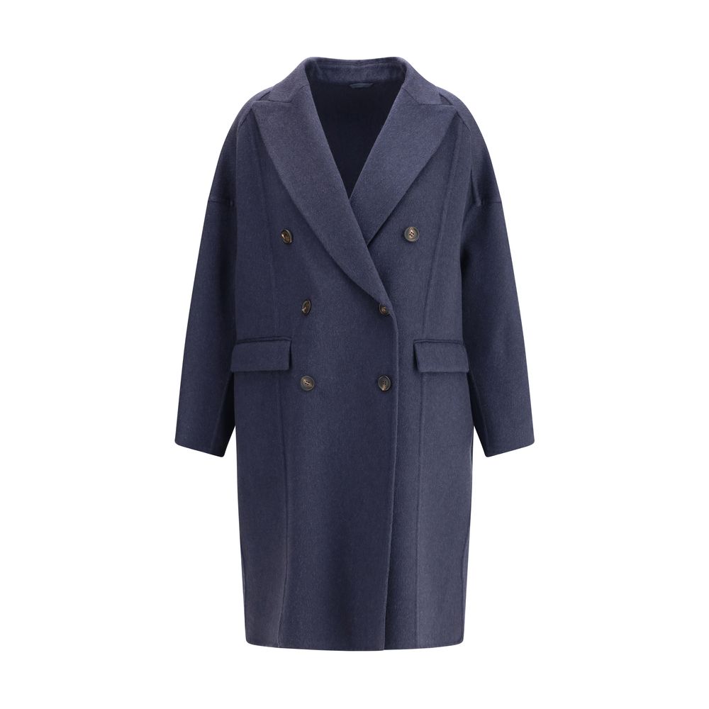Blue Cashmere Coat - ventzia
