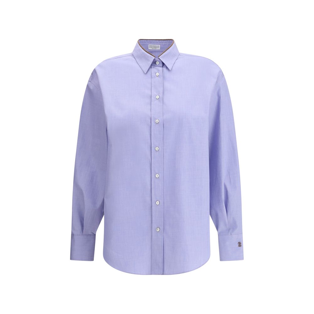 Light Blue Cotton Dress Shirt - ventzia