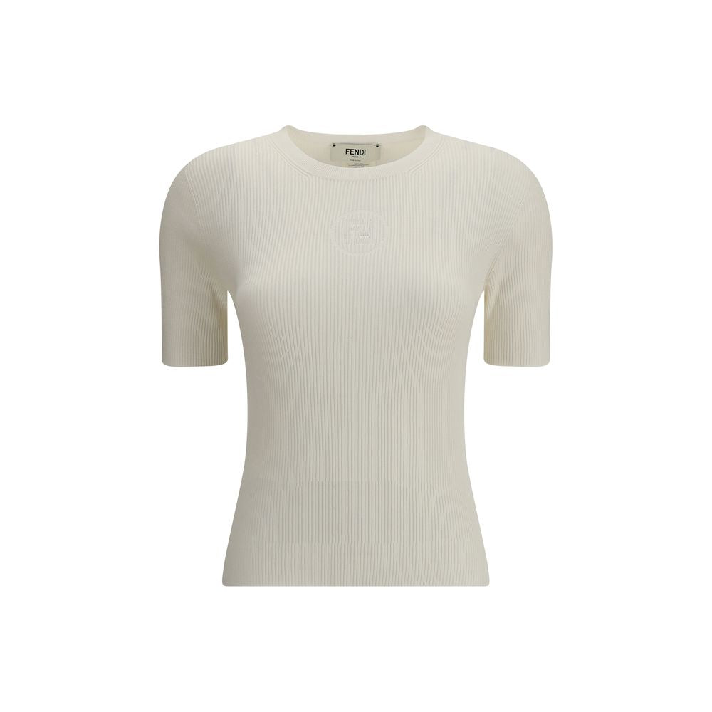 White Silk T-Shirt - ventzia