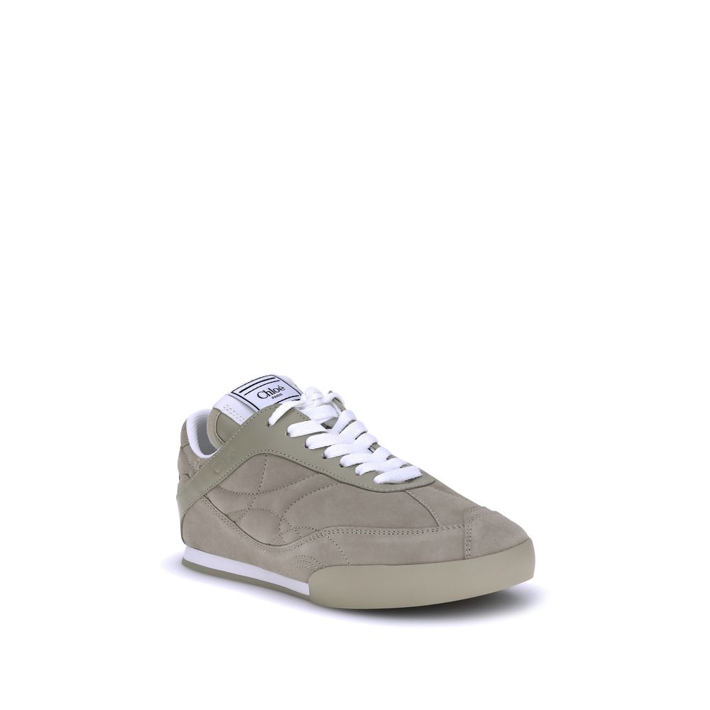 Beige Calf Leather Bos Taurus Low Top Sneakers - ventzia