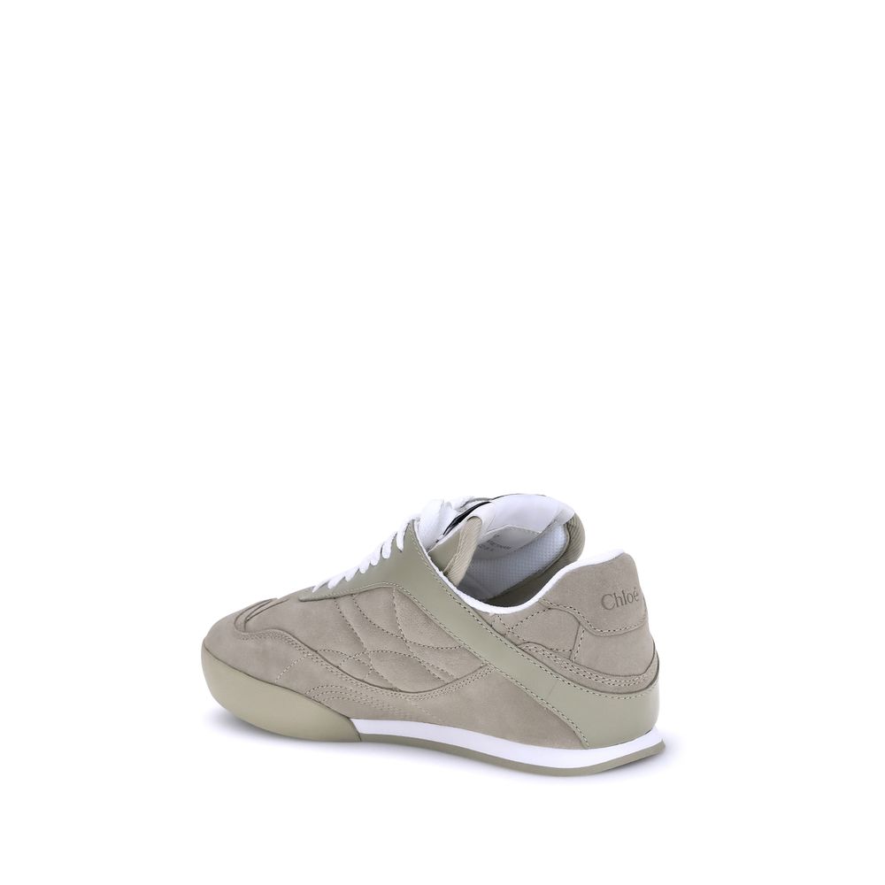 Beige Calf Leather Bos Taurus Low Top Sneakers - ventzia