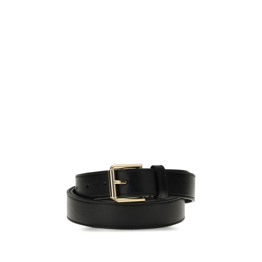 Black Calf Leather Bos Taurus Regular Belt - ventzia