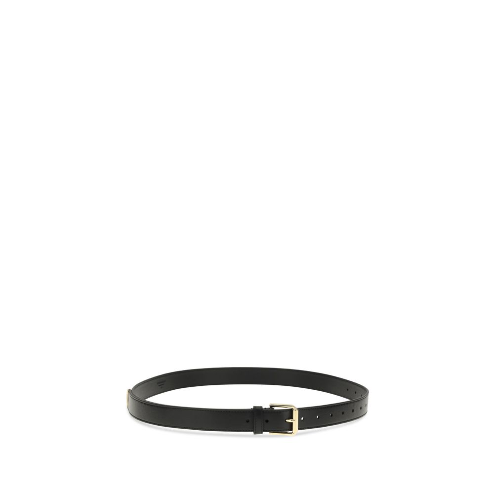 Black Calf Leather Bos Taurus Regular Belt - ventzia