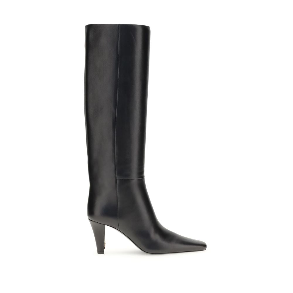 Black Leather Boots - ventzia