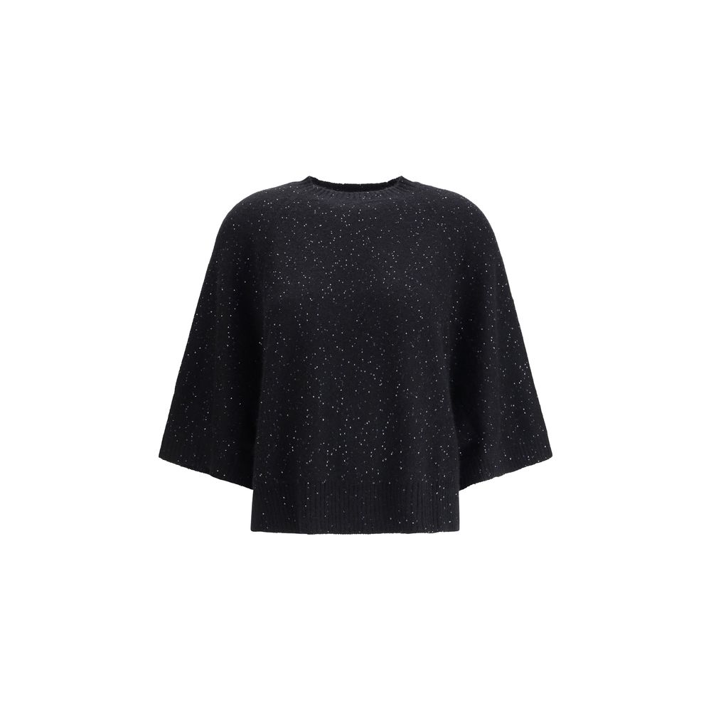 Black Fleece Wool Sweatshirt - ventzia