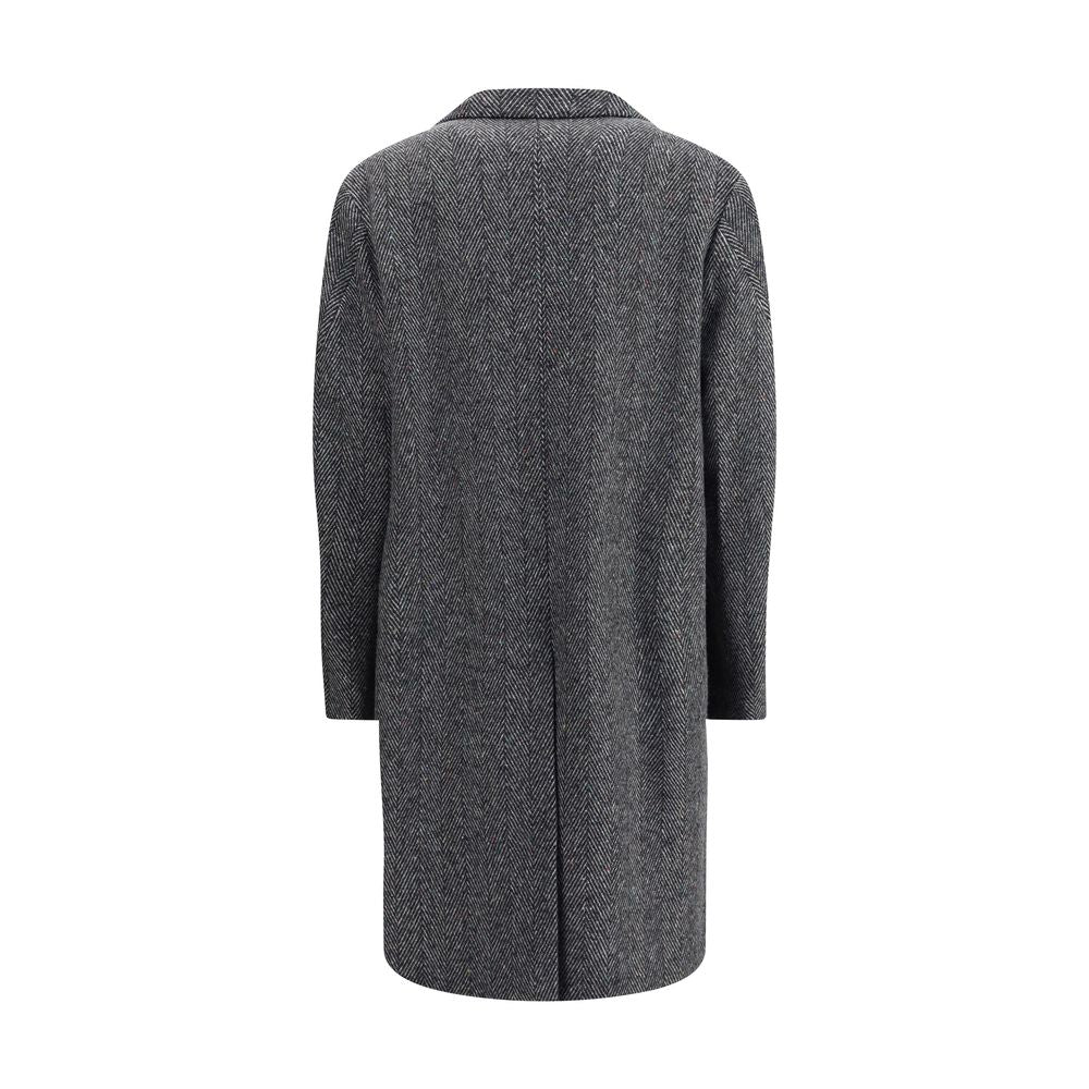 Gray Wool Coat - ventzia