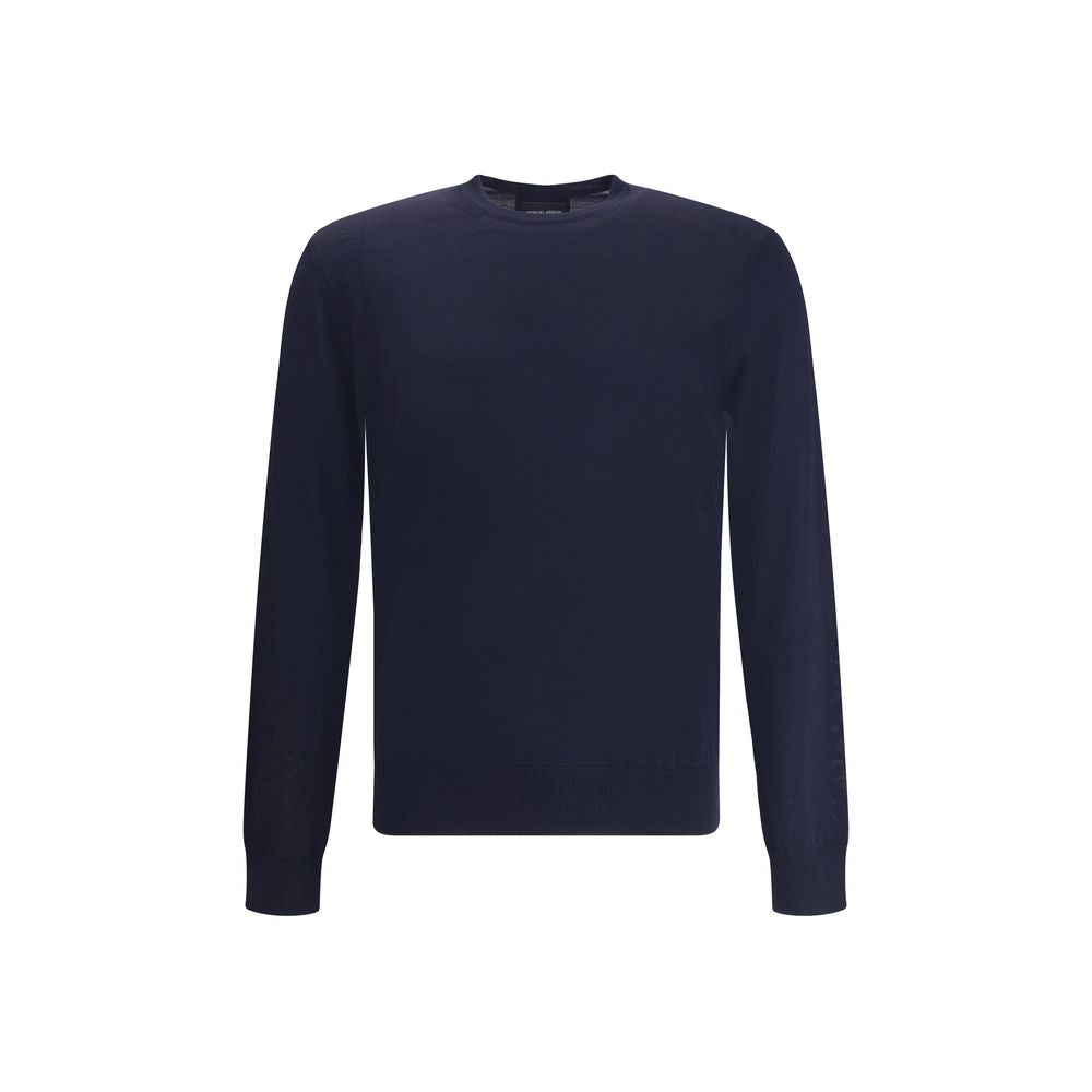 Blue Fleece Wool Sweatshirt - ventzia