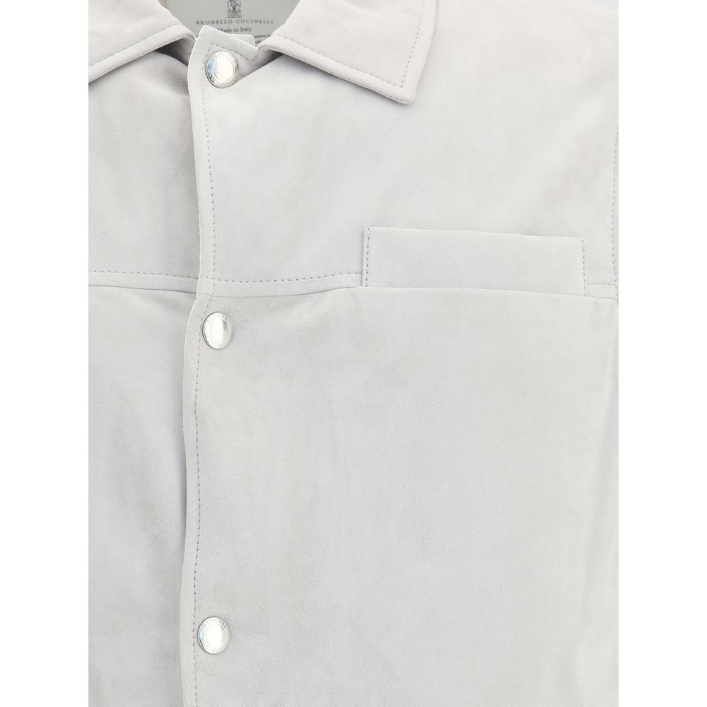 Gray Leather Jacket - ventzia