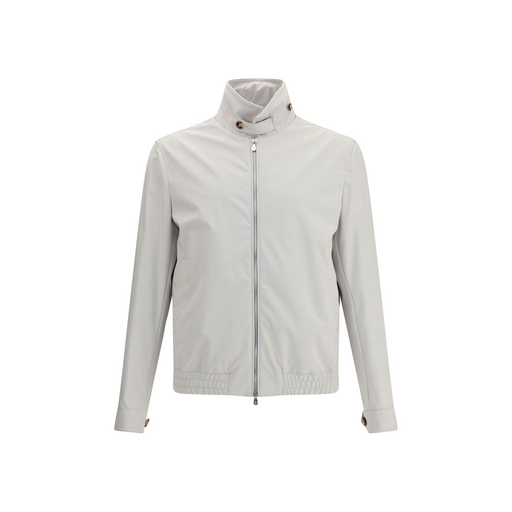 Gray Polyamide Shell Jacket - ventzia