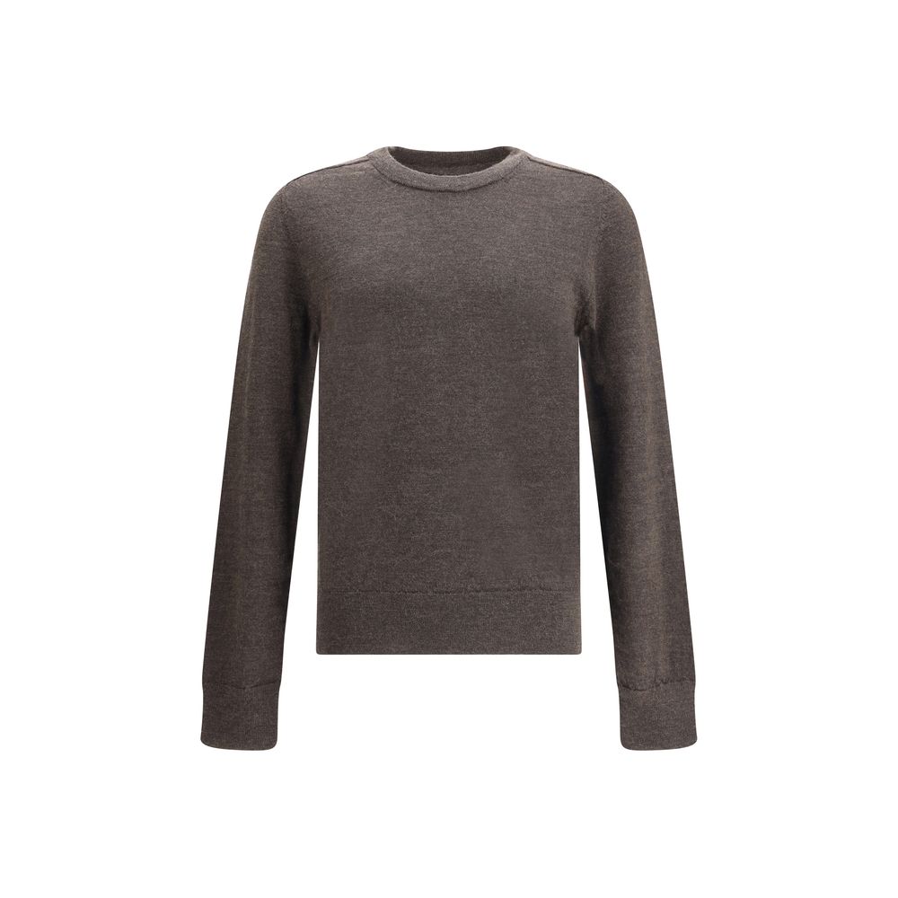 Brown Wool Sweatshirt - ventzia