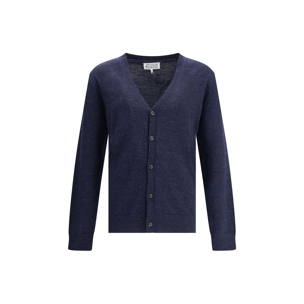 Blue Wool Cardigan - ventzia