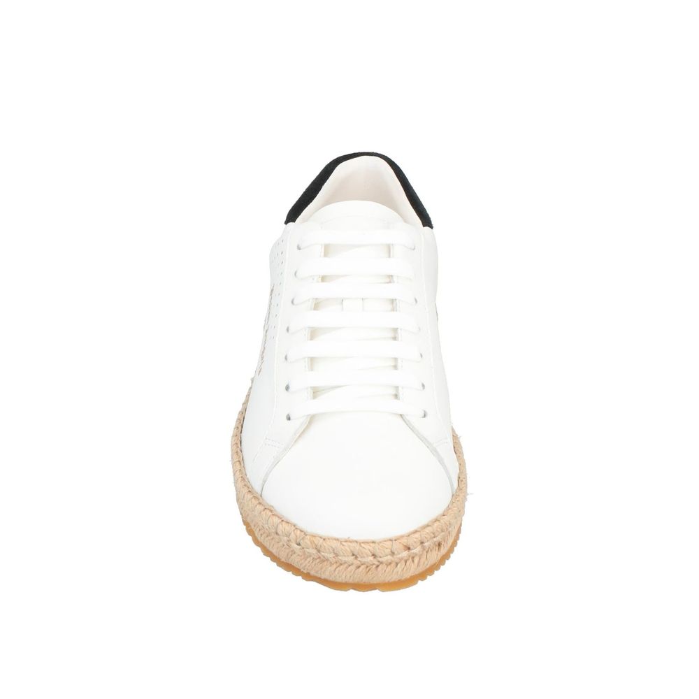 Leather Logo Sneakers - ventzia