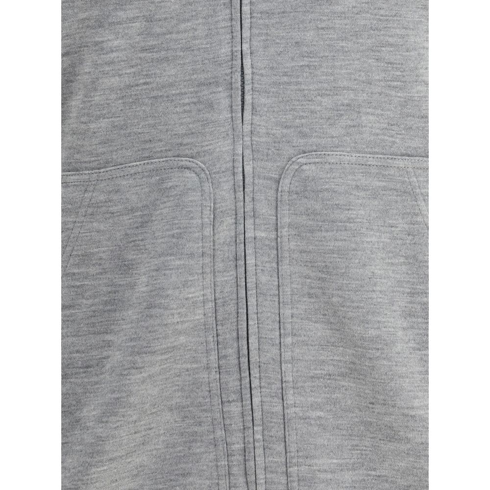 Gray Cashmere Sweatshirt - ventzia