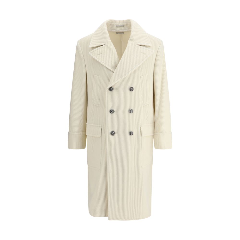 Beige Cashmere Coat - ventzia
