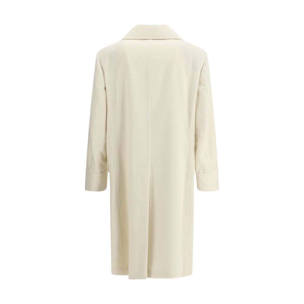Beige Cashmere Coat - ventzia