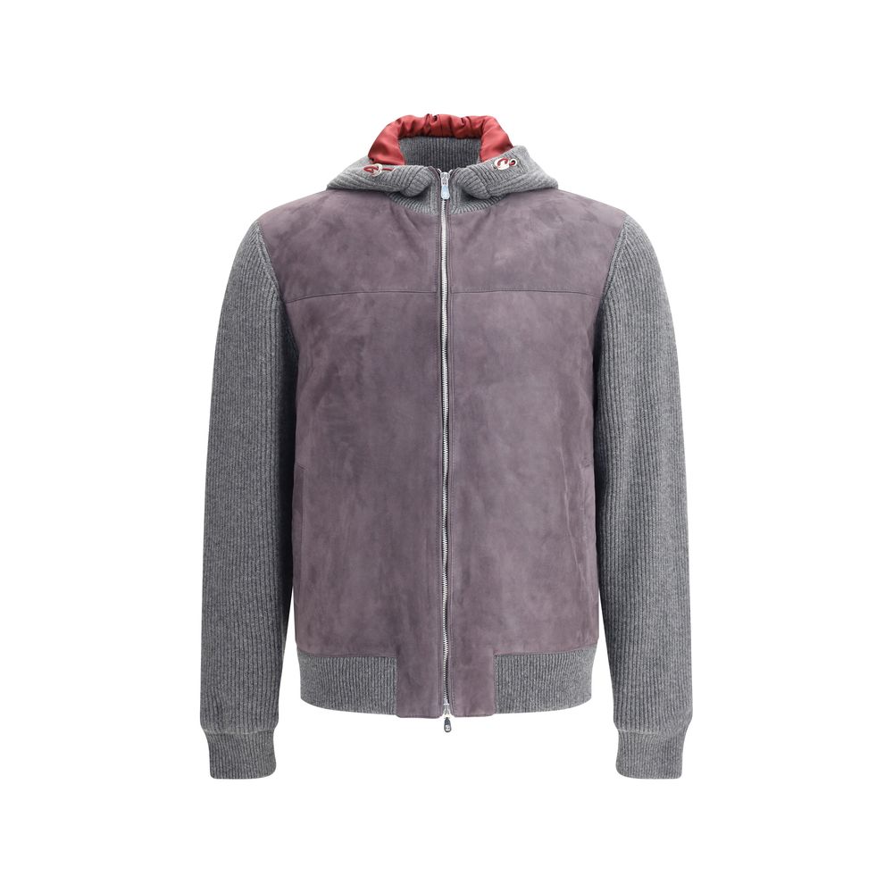 Gray Wool Jackets And Coat - ventzia