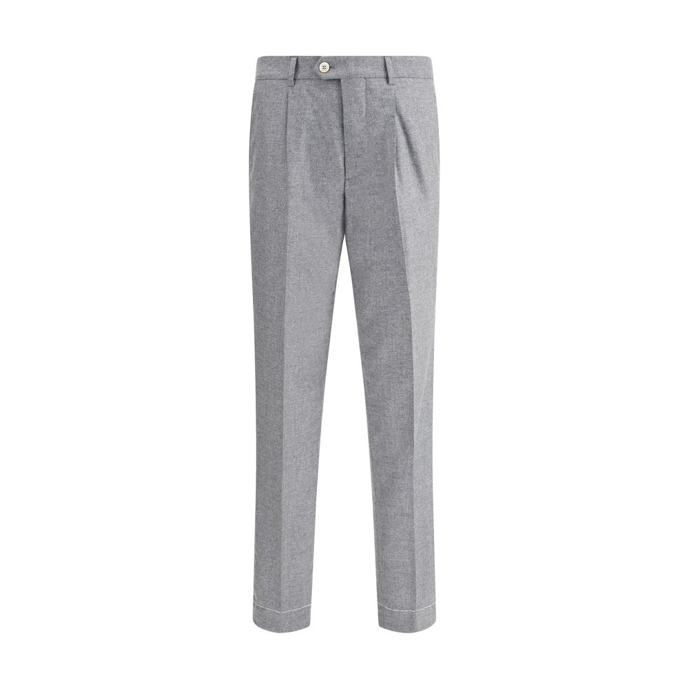 Gray Cashmere Casual Pants