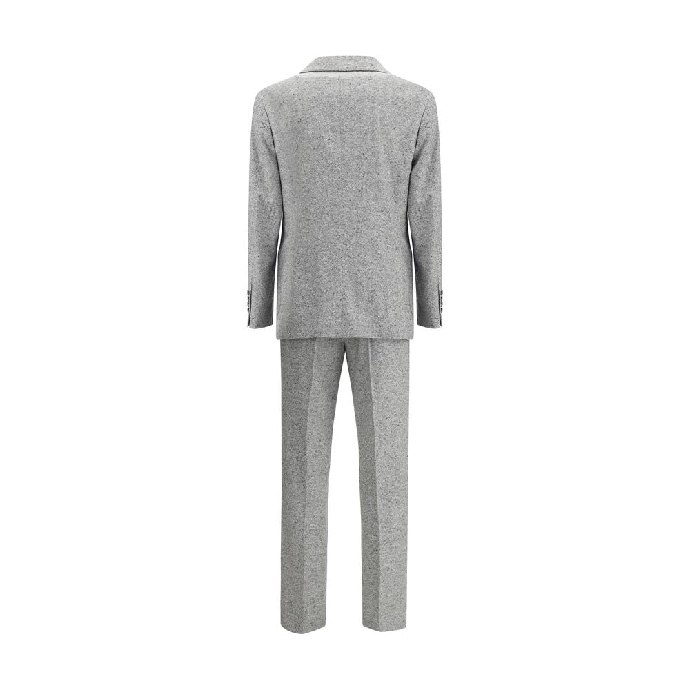 Gray Wool Two-Piece Suit - ventzia